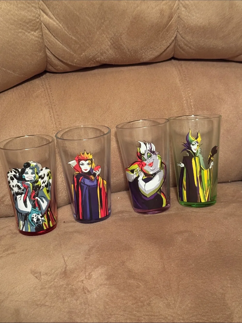 Disney Villains Glass Tumbler Set - Multi-Color
